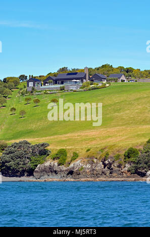 Villen von Waiheke Island Stockfoto