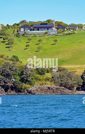 Villen von Waiheke Island Stockfoto