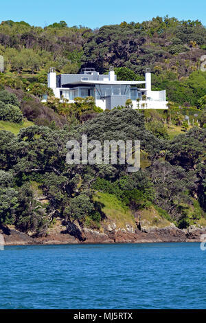 Villen von Waiheke Island Stockfoto