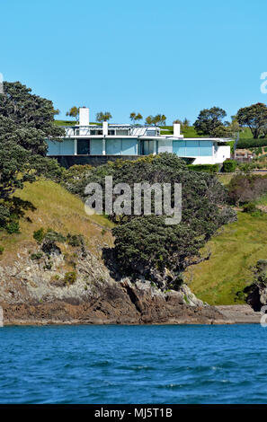 Villen von Waiheke Island Stockfoto