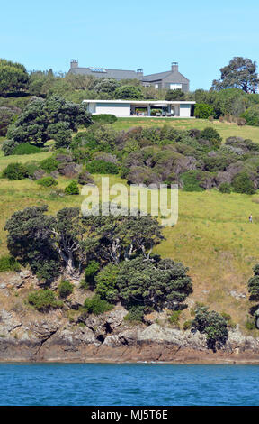 Villen von Waiheke Island Stockfoto