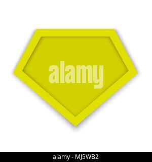 Superhelden logo Vorlage. Vector Illustration Stock Vektor