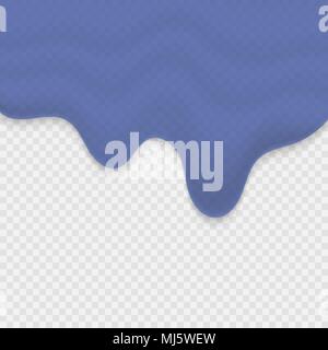 Tropfendes Wasser auf transparentem Hintergrund Stock Vektor