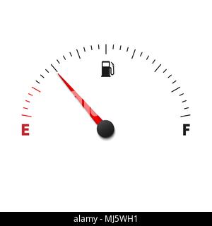 Leere Füllstandsanzeige Vector Illustration Stock Vektor