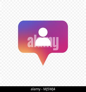Social Media follower Vektor icon Stock Vektor
