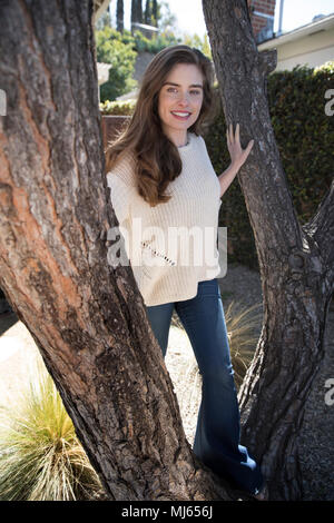 Rachel Shenton Posen für ein Portrait in Los Angeles Kalifornien Stockfoto