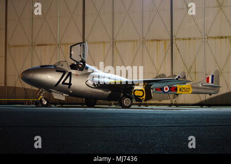 De Havilland Vampire T11 WZ507, G-VTII, Stockfoto