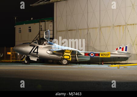 De Havilland Vampire T11 WZ507, G-VTII, Stockfoto