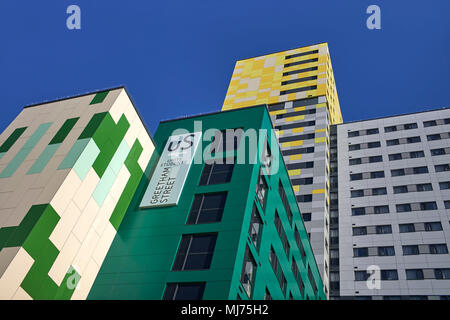 Unite Studenten Universität unterkunft Hochhaus Bausteine in Greetham Street, Landport, Portsmouth Stockfoto