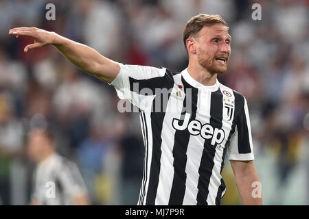 Benedikt Howedes Juventus Turin 22-04-2018 Allianz Stadion Fußball Calcio Serie A 2017/2018 Juventus - Napoli Foto Andrea Staccioli/Insidefoto Stockfoto