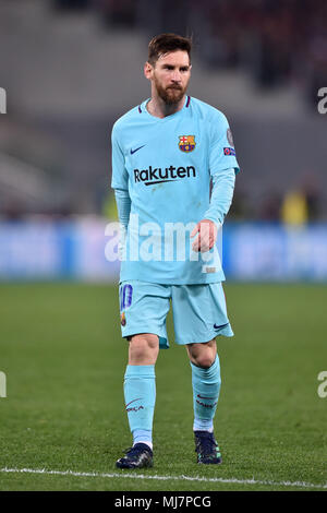 Lionel Messi Barcelona Roma 10-04-2018 Stadio Olimpico Champions League, Quarti di Finale. AS Roma - Barcellona/AS Roma - Barcelona Foto Antonietta Stockfoto