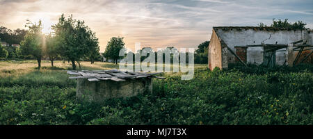 Panoramablick auf einem verlassenen ländlichen Landschaft in Coimbra, Portugal Stockfoto