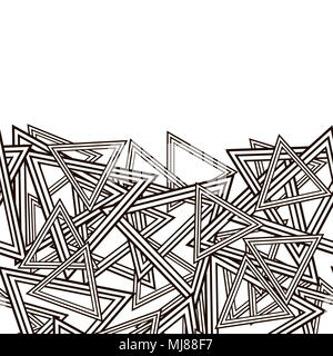 Gestreifte Dreiecke Muster Stockfoto