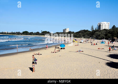 Schöne Mooloolaba Beach Stockfoto