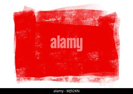 Rot und Weiß lackierten Rahmen. Von Hand bemalte Hintergrund in der xx-large Auflösung. Stockfoto