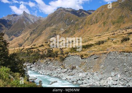 Neuseeland - Landschaft im Mount Aspiring National Park Stockfoto