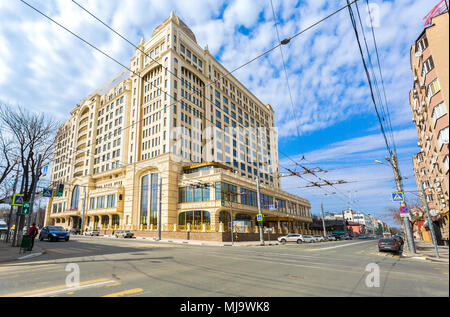 Samara, Russland - Mai 1, 2018: Lotte Hotel Samara im Sommer sonnigen Tag Stockfoto