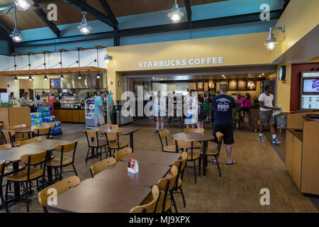 Valley Forge, PA, USA - 20. Juni 2016: Der neue Ruheraum und Reisen Plaza auf dem Pennsylvania Turnpike. Stockfoto