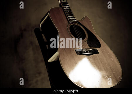 Musik hat uns immer jeden Tag unseres Lebens begleitet Stockfoto