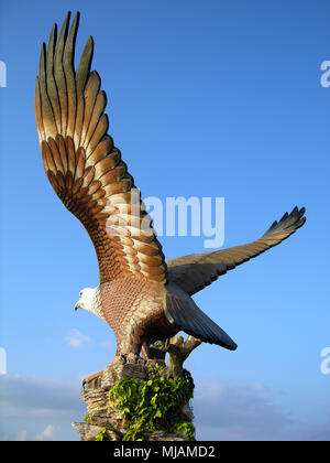 Großer Adler Statue, das Symbol der Insel Langkawi, Malaysia Stockfoto