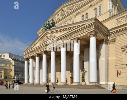 Bolschoi Theater, historische Theater, von dem Architekten Joseph Bove, die Ballett- und Opernaufführungen konzipiert Stockfoto