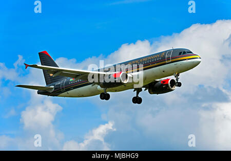 Royal Jordanian Airbus A320-232, Jordanien Stockfoto