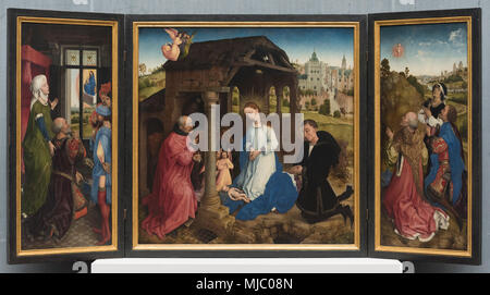 Rogier van der Weyden (1399-1464), der middelburg Altarbild aka Bladelin Altarbild, Ca. 1445/50. Der middelburger Altar (bladelin Altar). Stockfoto