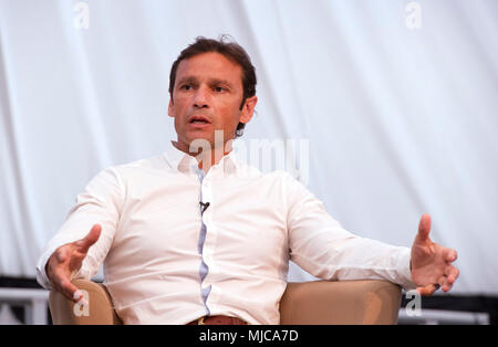 Markieren Ramprakash der Cricketer in Oxford Arts Festival Stockfoto