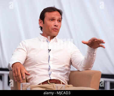 Markieren Ramprakash der Cricketer in Oxford Arts Festival Stockfoto