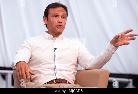 Markieren Ramprakash der Cricketer in Oxford Arts Festival Stockfoto