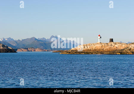 Meer und Landschaft auf den Lofoten-Inseln, Nordnorwegen Stockfoto