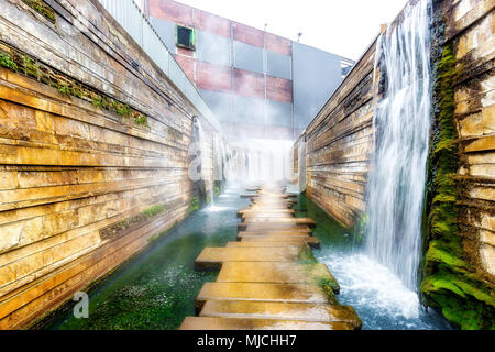 Der Wassergarten Reden in der Gemeinde Schiffweiler Stockfoto