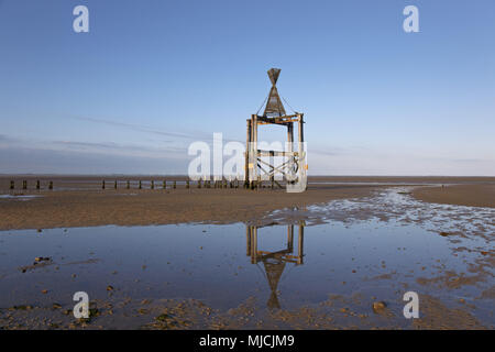 Osten Leuchtturm auf der Insel Wangerooge, die Ostfriesen, Niedersachsen, Deutschland, Europa, Stockfoto