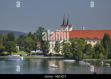 Herzogliche bayerische Brauerei der Abtei Tegernsee, Tegernsee am Tegernsee, Tegernseer Tal, Oberbayern, Bayern, Süddeutschland, Deutschland, Stockfoto