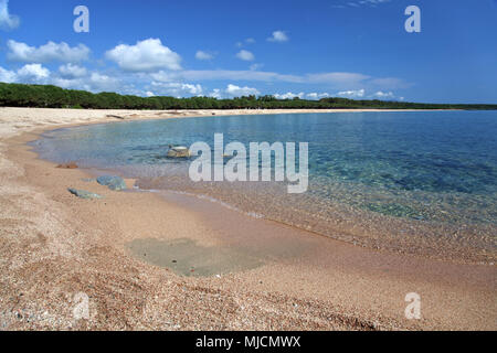 Italien, Sardinien, Ostküste, Bari Sardo Ogliastra Torre di Bari, Beach, Marina di Bari, Stockfoto