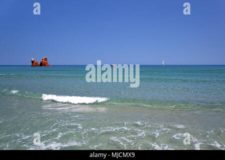 Italien, Sardinien, Ostküste, Bari Sardo Ogliastra Torre di Bari, Marina di Bari, Lido di Cea, Stockfoto