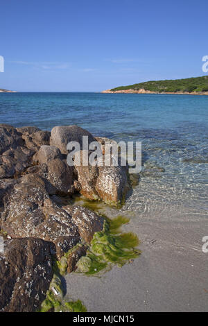 Strand der Cala Portese, Isola Caprera, La Maddalena, Maddalena Archipel, Sardinien, Italien, Stockfoto
