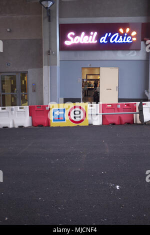 Asiatisches Restaurant in Le Havre, die Stadt feiert ihr 500-jähriges Bestehen, Stockfoto