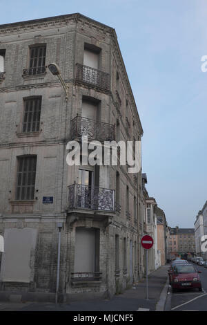 Altes haus Fassade in Le Havre, der Stadt ihr 500-jähriges Bestehen feiert, Stockfoto