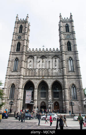 Notre-Dame-Basilika in Montreal Stockfoto