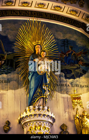 Innenansicht der Kirche von Notre-Dame-des-Victoires in Québec City Stockfoto