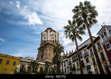 Europa, Spanien, Andalusien, Granada, Altstadt, King's Kapelle, Turm der Capilla Real, Stockfoto