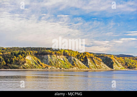 Landschaft des Saguenay Fjord in Kanada Stockfoto