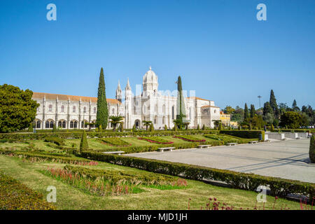 Das Hieronymus-kloster oder Hieronymites Kloster in Belem, Lissabon, Portugal Stockfoto