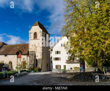 Liebfrauen Kapelle (Kapelle) in der Altstadt von Zug im Herbst Stockfoto