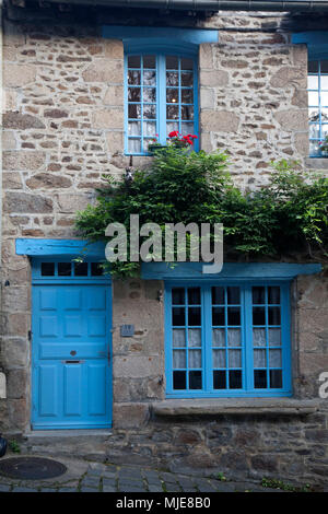 Dinan in der Rue de Petit Fort Stockfoto