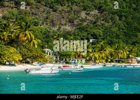 Boat Harbour in Jost Van Dyke, Britische Jungferninseln Stockfoto