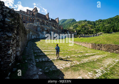 Unesco-Welterbe Schloss Sans Souci, Haiti, Karibik Stockfoto