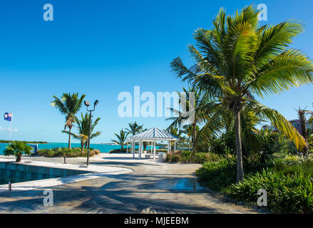 Luxuriöse Villen am nördlichen Ufer des Providenciales, Turks- und Caicosinseln Stockfoto