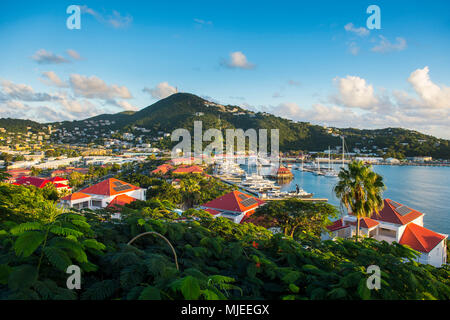 Blicken Sie über Charlotte Amalie Hauptstadt von St. Thomas, US Virgin Islands Stockfoto